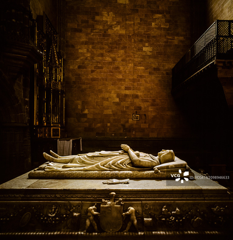 胡安王子墓，圣托马斯修道院，阿维拉，西班牙图片素材