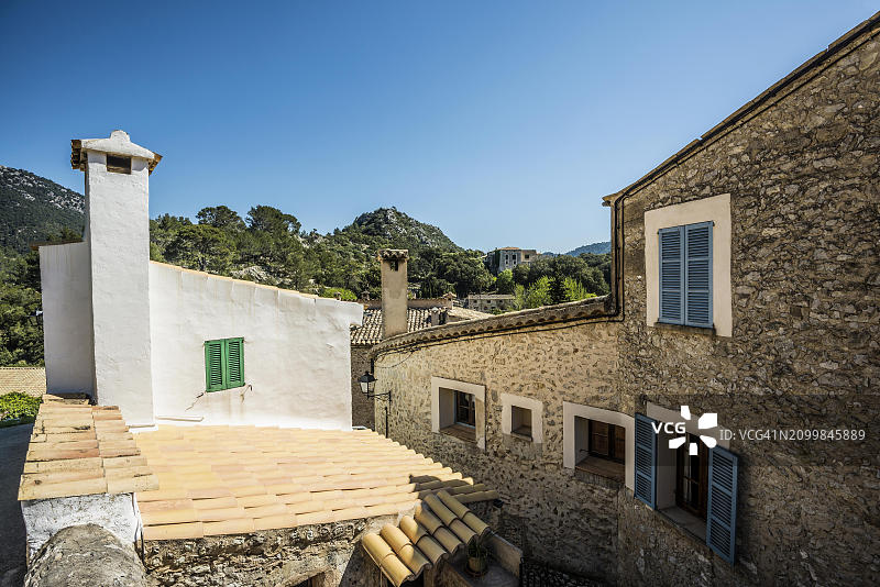 东方村，特拉蒙塔纳山脉，马略卡岛，西班牙，欧洲图片素材