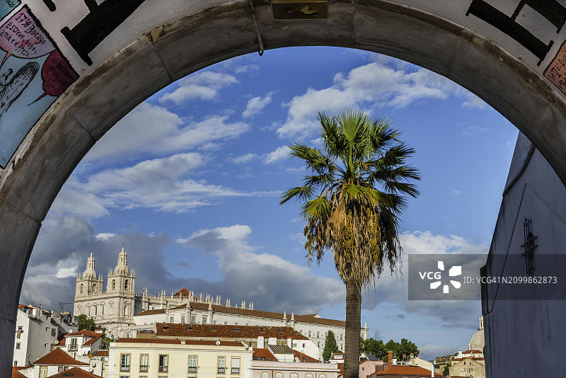 葡萄牙里斯本阿尔法玛城市风光图片素材