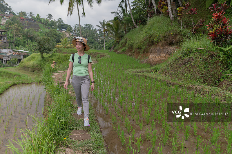中国籍女性巴厘岛之旅图片素材