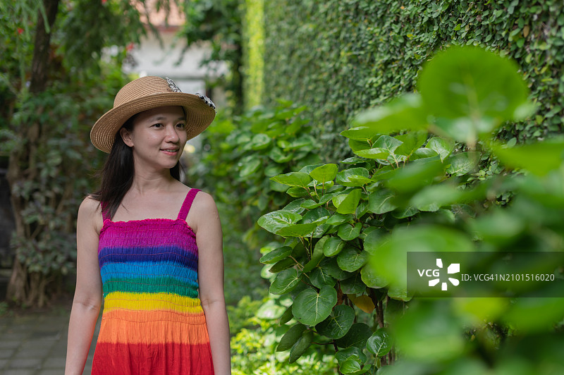 中国籍女性巴厘岛之旅图片素材