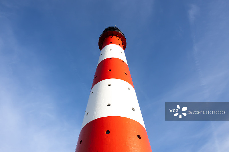 德国石勒苏益格-荷尔斯泰因州韦斯特赫弗灯塔图片素材