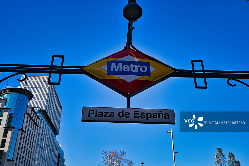 西班牙马德里西班牙广场地铁站图片素材