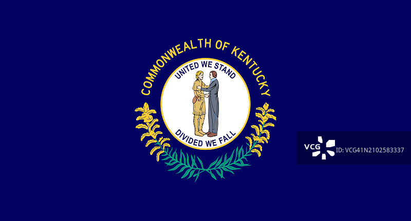 肯塔基州州旗图片素材