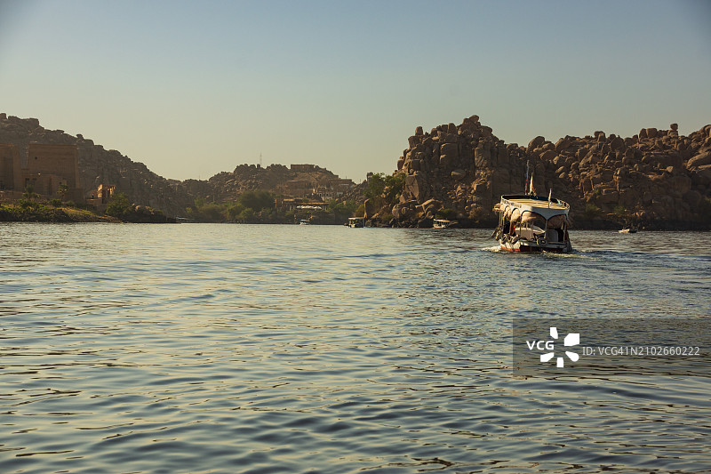 菲莱附近的尼罗河岸，阿斯旺，上埃及图片素材