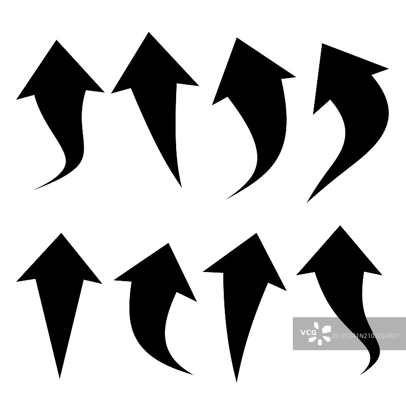 手绘矢量箭头合集图片素材