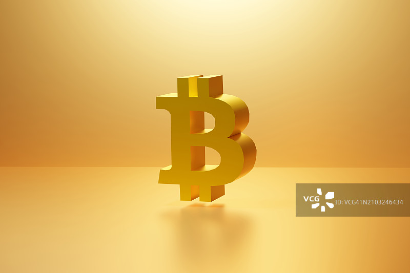 金色比特币图片素材