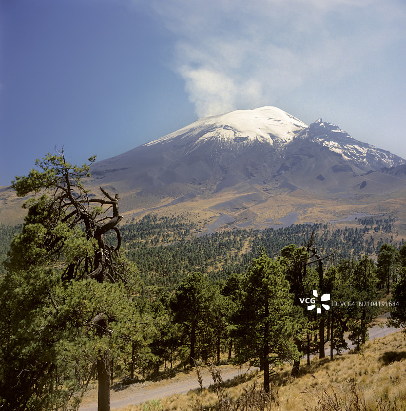 墨西哥波波卡特佩特火山图片素材