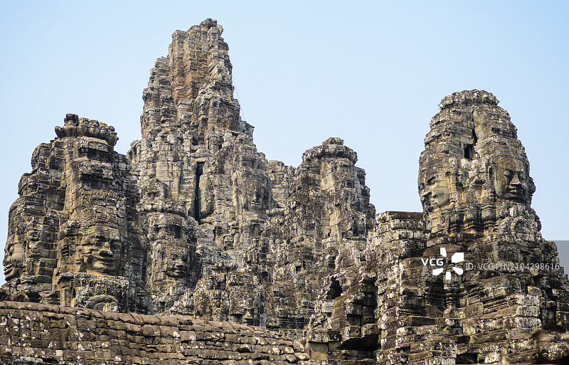 柬埔寨吴哥考古公园巴戎寺图片素材