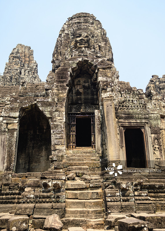 柬埔寨吴哥考古公园巴戎寺图片素材