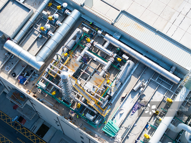 城市中的工厂机器图片素材