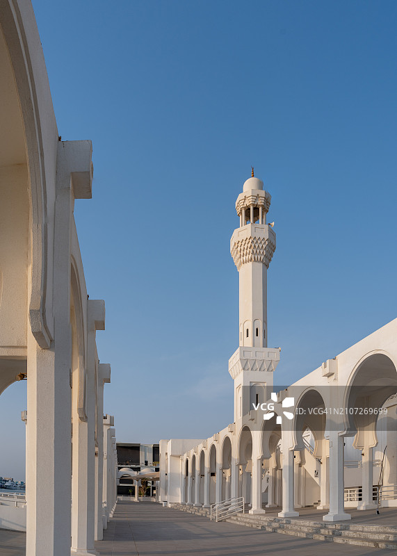 沙特阿拉伯吉达的拉赫玛清真寺（法蒂玛·扎赫拉清真寺）图片素材
