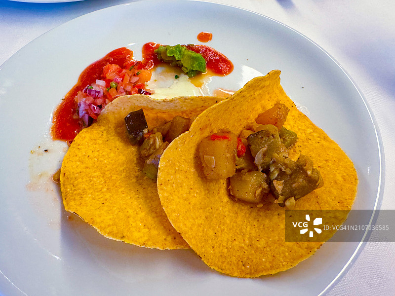 素食玉米卷图片素材