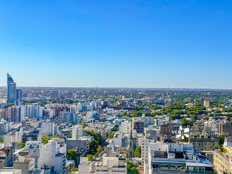 从高处俯瞰蒙得维的亚城市景观图片素材