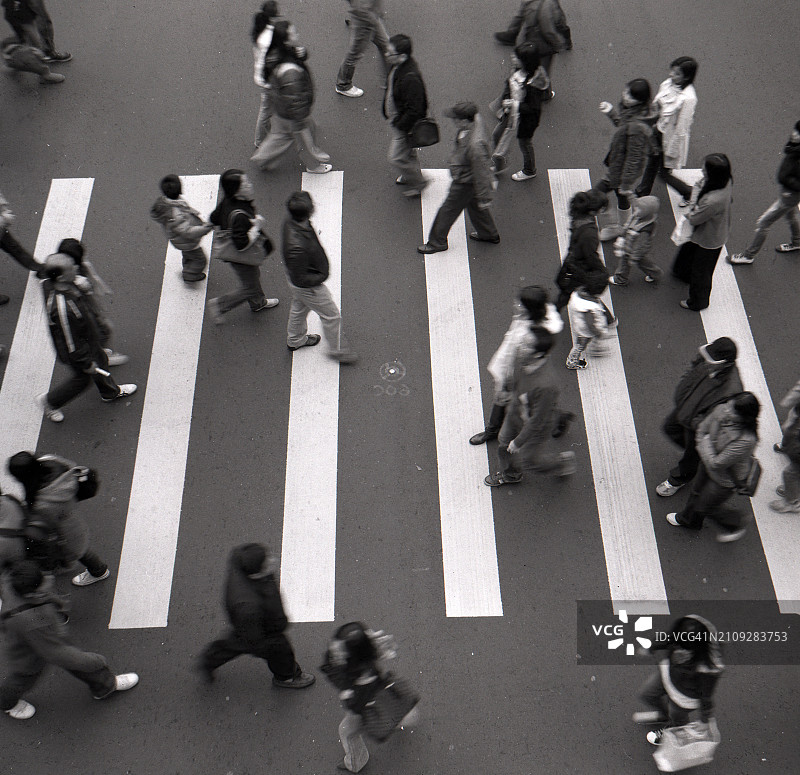 黑白斑马线图片素材