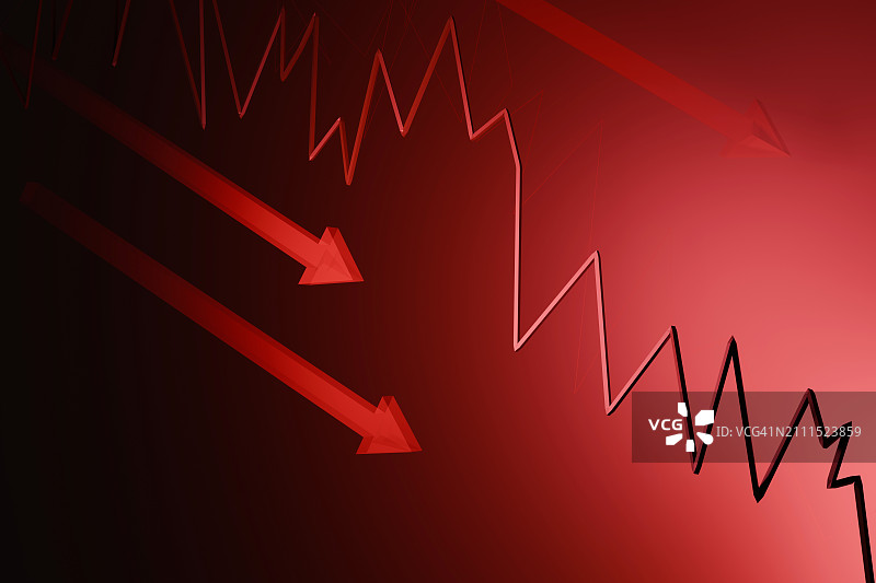 股市下跌图片素材