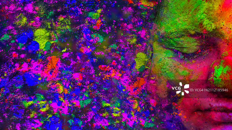 胡里节——色彩的节日图片素材