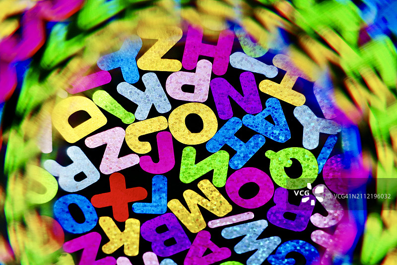 眩晕字母图片素材