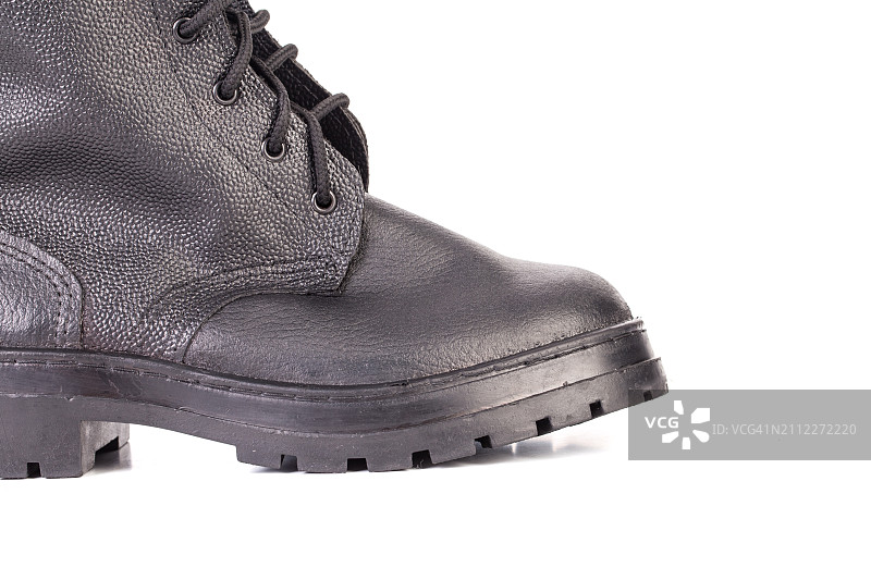 白色背景上的鞋子特写图片素材