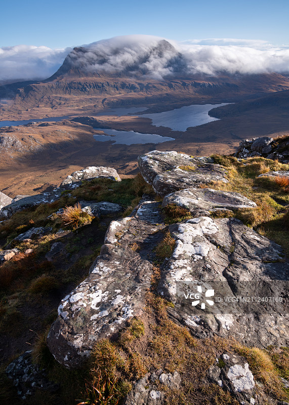 鸟瞰景观对着天空图片素材