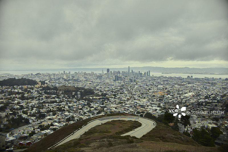 美国加利福尼亚州旧金山城市建筑仰视图片素材