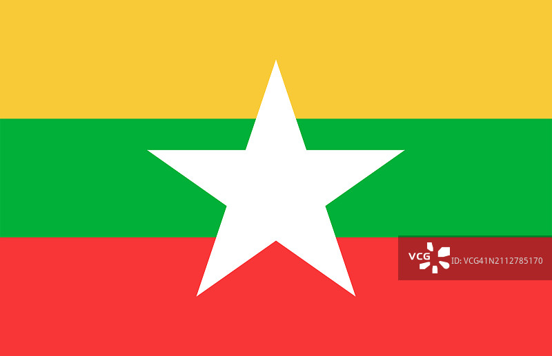 缅甸国旗图片素材