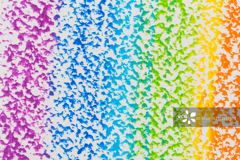 手绘彩色油画棒彩虹背景图片素材