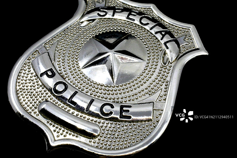执法部门的制服徽章图片素材