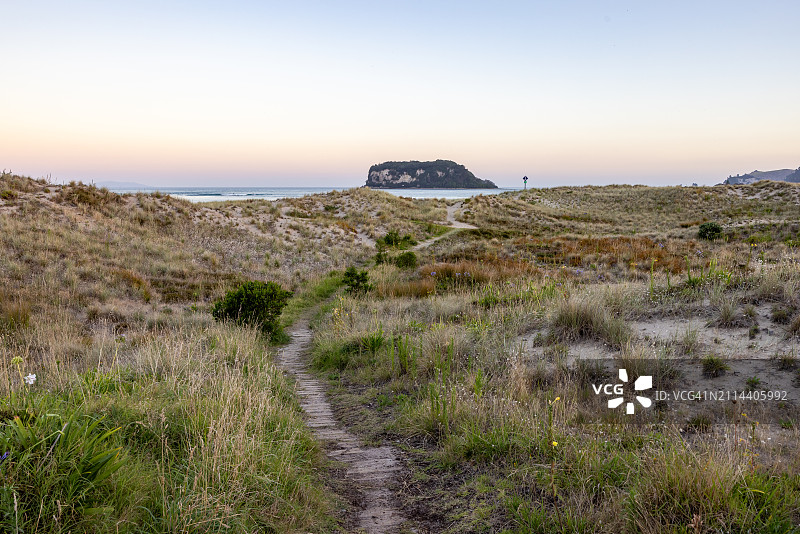 旺格马塔海滩的黄昏图片素材