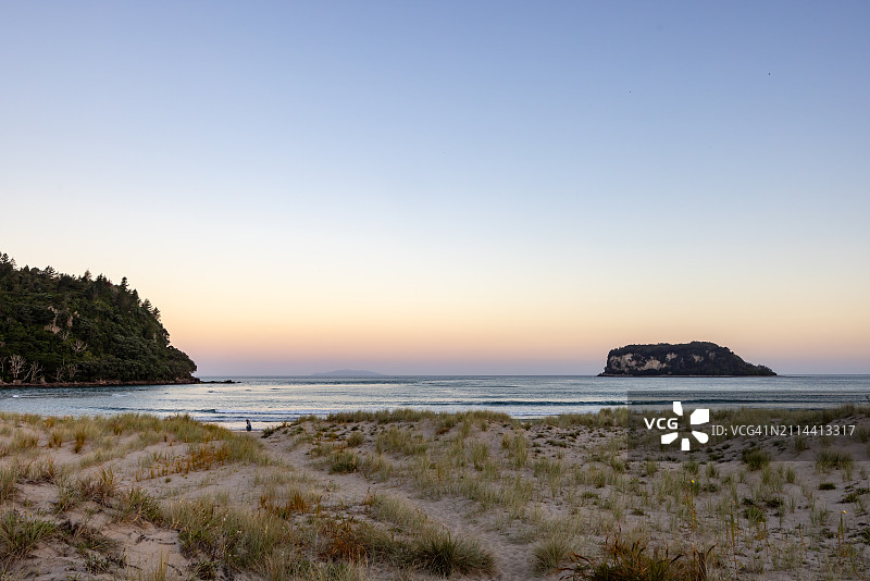 旺格马塔海滩的黄昏图片素材