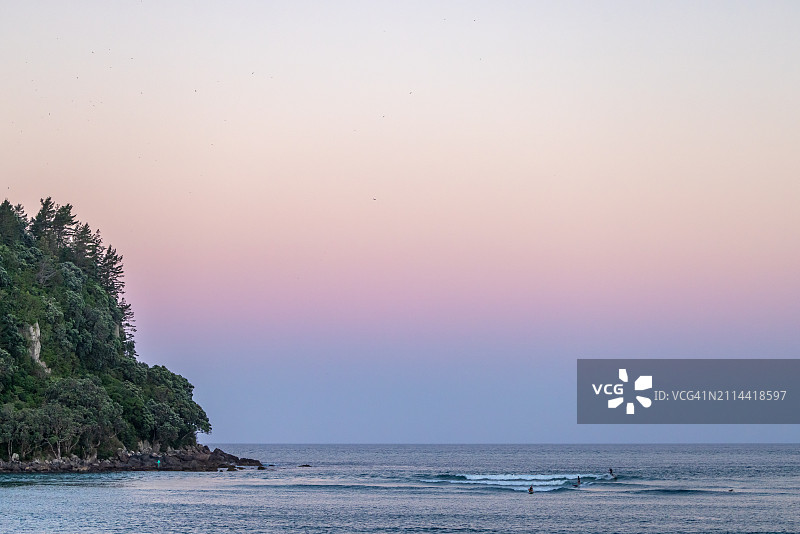 旺格马塔海滩的黄昏图片素材