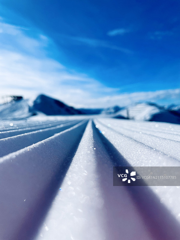 滑雪道图片素材