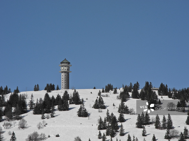 德国黑森林费尔德贝格泽布克塔冬季图片素材