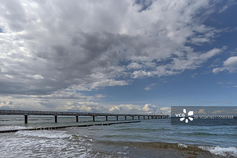 德国梅克伦堡-前波美拉尼亚州海利根达姆码头图片素材