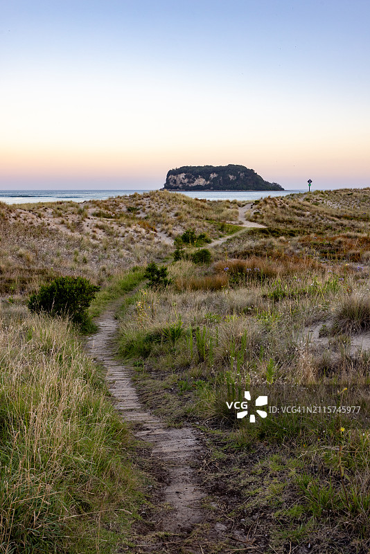 旺格马塔海滩的黄昏图片素材