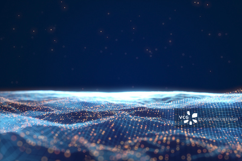 巨型网络数据波图片素材