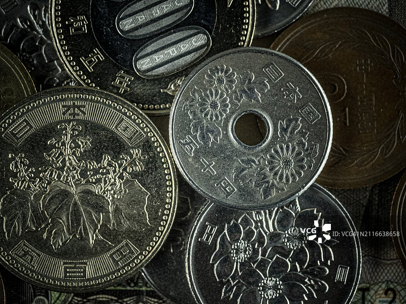 日本硬币图片素材