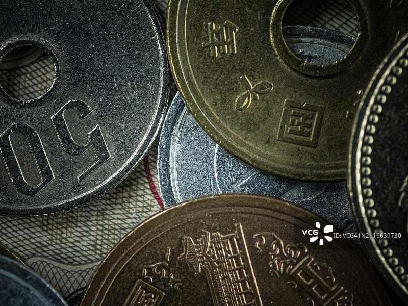 日本硬币图片素材