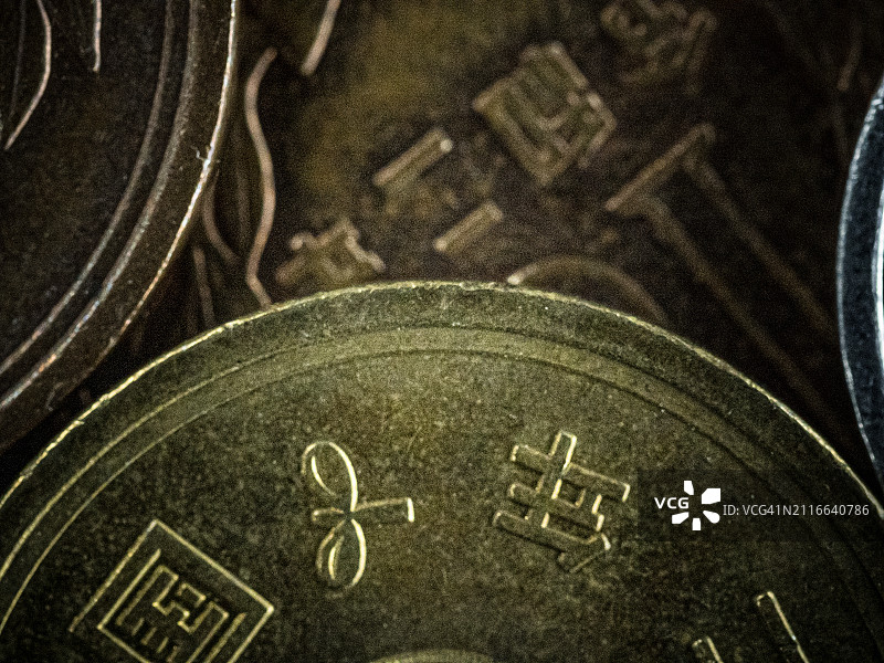 日本硬币图片素材