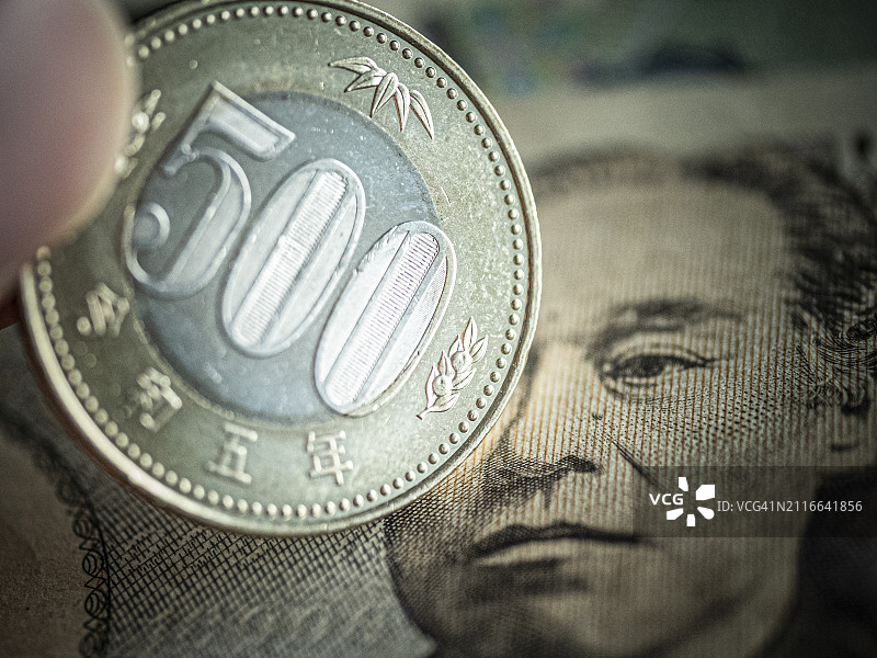 日本硬币图片素材