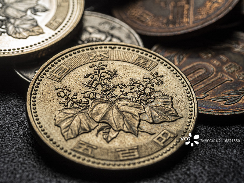 日本硬币图片素材