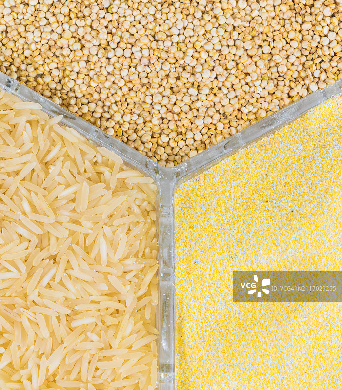 藜麦、大米、玉米粉图片素材