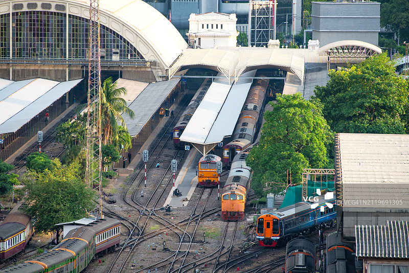 泰国国家铁路通用电气柴油机车图片素材