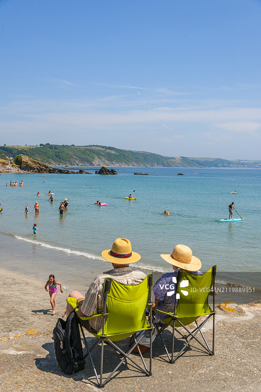 康沃尔郡卢埃海滩图片素材