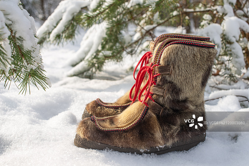 积雪覆盖的土地上的雪特写图片素材