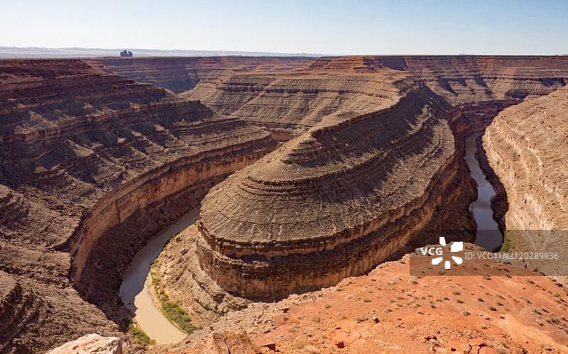 美国犹他州岩层航拍图片素材