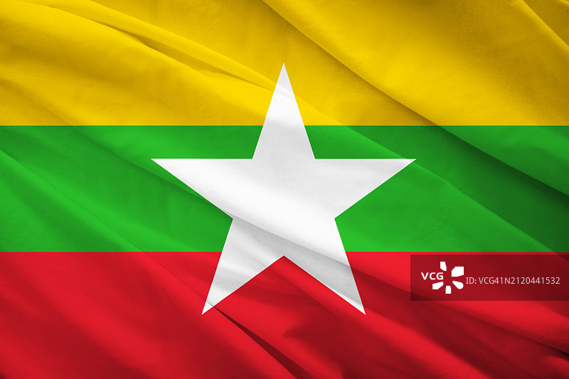缅甸国旗图片素材