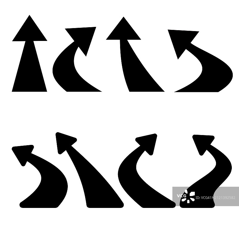 手绘矢量箭头合集图片素材
