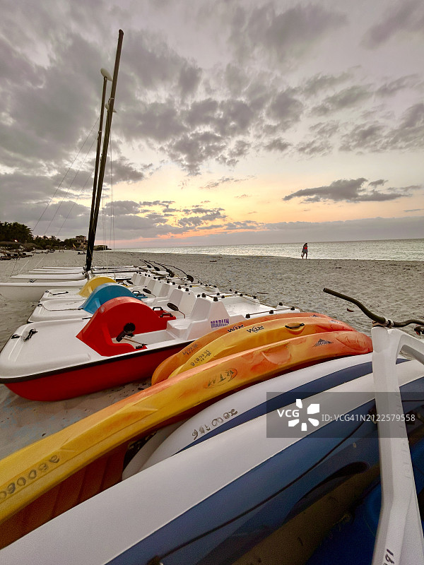 巴拉德罗海滩日落（古巴，2024年3月）图片素材