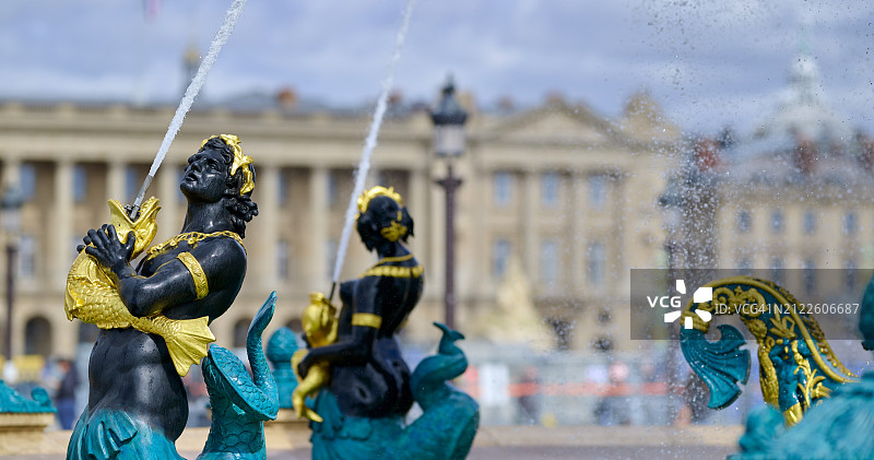 协和广场喷泉图片素材